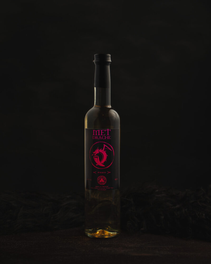 Flasche Pfirsichmet Met Drache