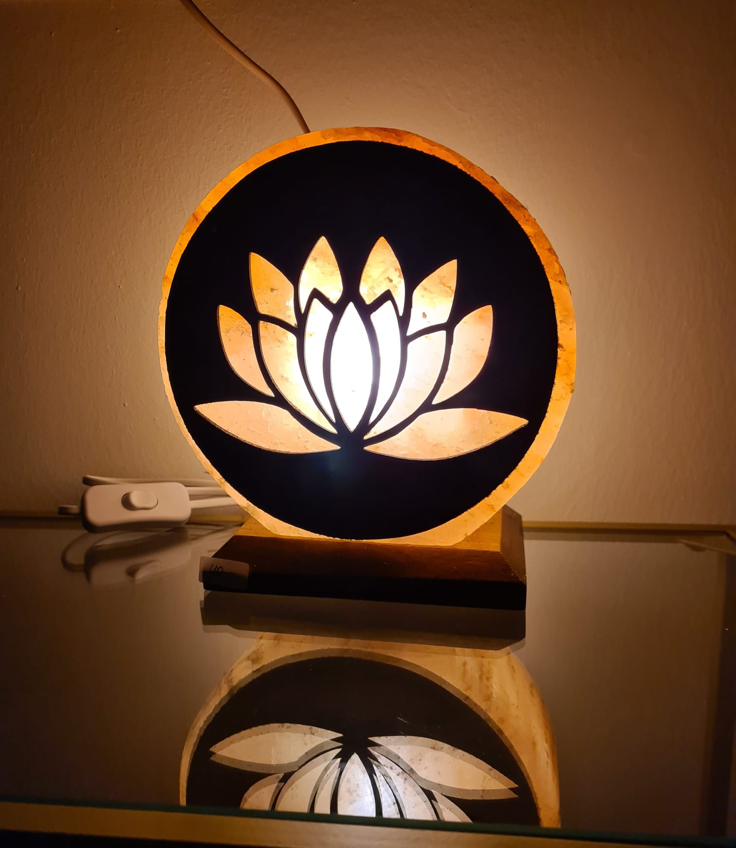 elektrische Salzlampe Lotusblüte